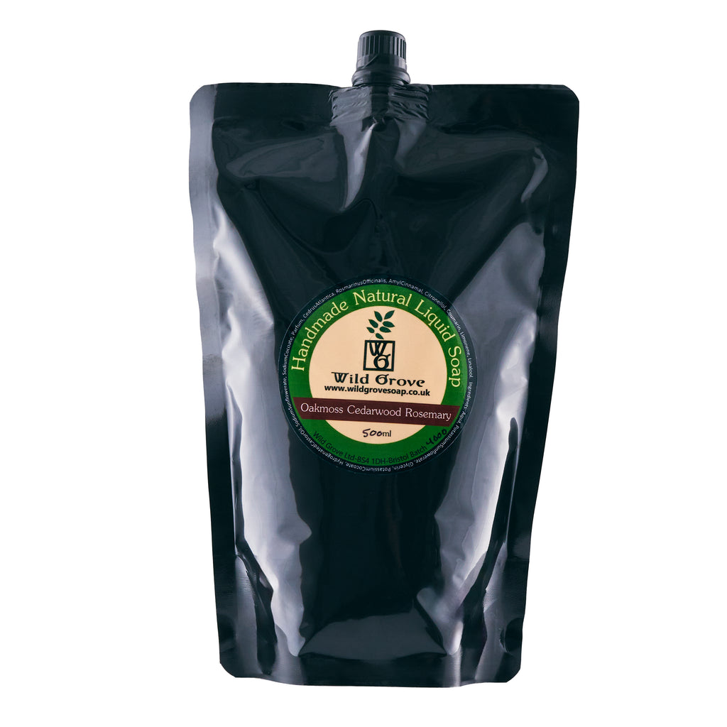Oakmoss, Cedarwood and Rosemary Liquid Soap REFILL 500ml