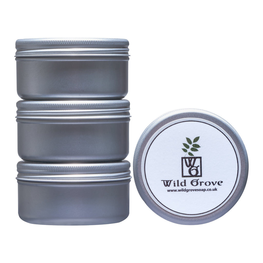 Aluminium Tin: 75ml for shampoo bars