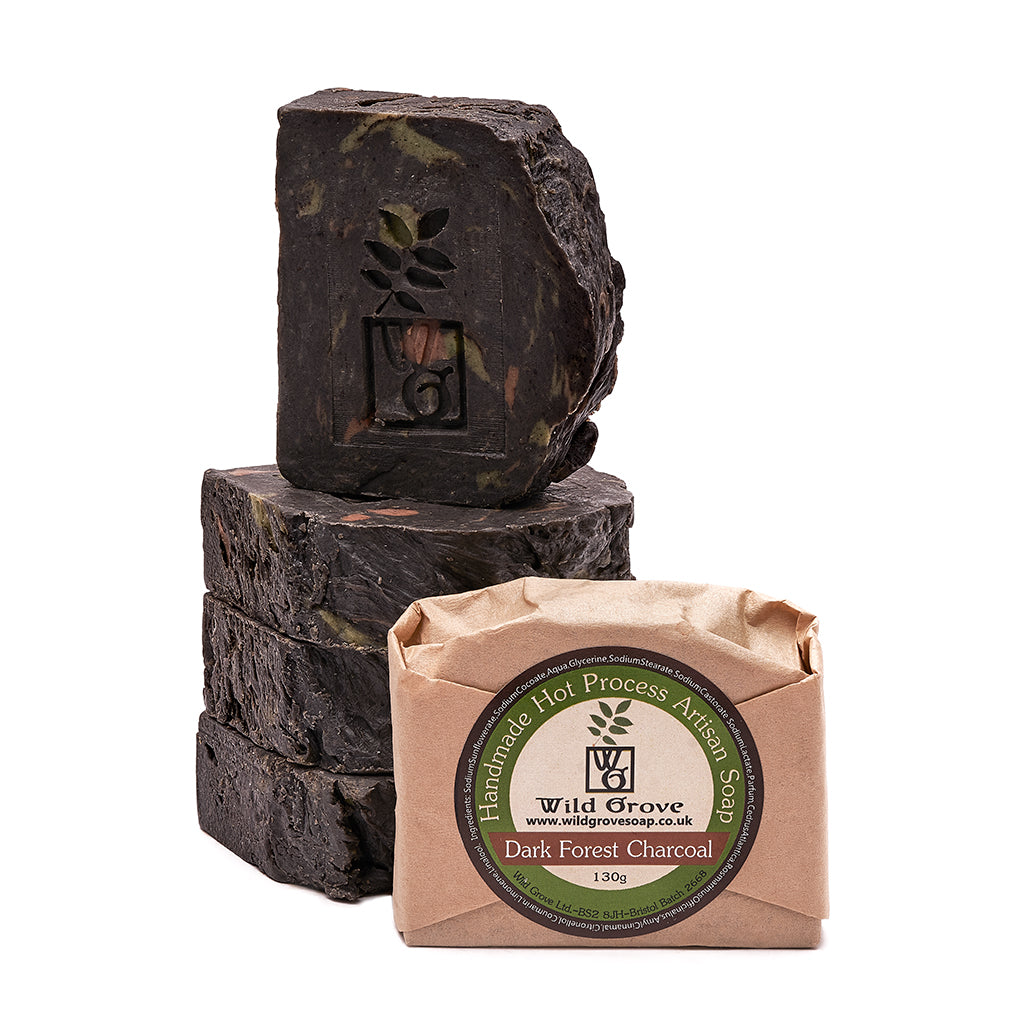Handmade Dark Forest Soap with Activated Charcoal - Wild Grove