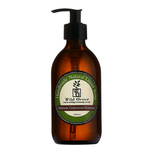 Oakmoss, Cedarwood and Rosemary Liquid Soap 300ml - Wild Grove