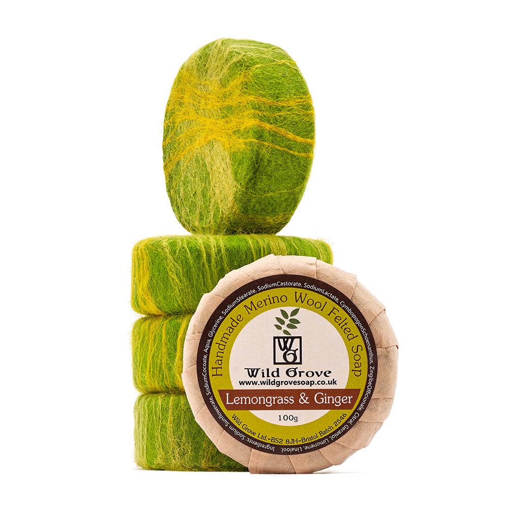 Lemongrass and Ginger Felted Soap - Wild Grove