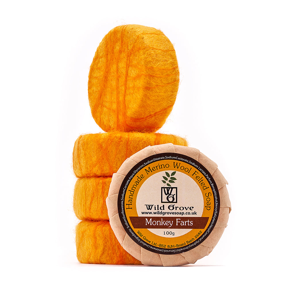 Monkey Farts Felted Soap - Wild Grove
